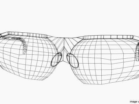 Sunglasses - Wrap-around Modello 3D