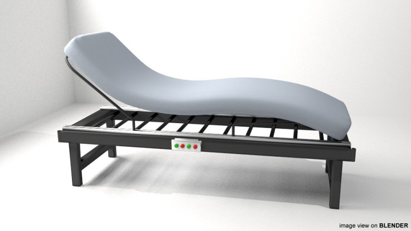 Bed - Adjustable 3D मॉडल .c4d .max .obj .3ds .fbx .stl .blend 