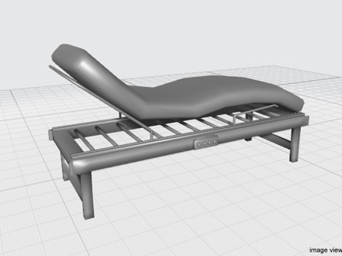 Bed - Adjustable 3D मॉडल