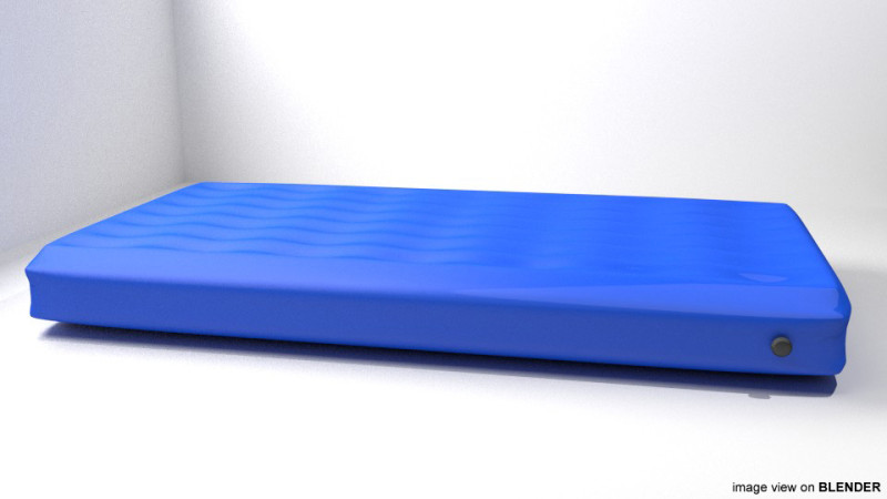 Bed - Airbed 3D Модель .c4d .max .obj .3ds .fbx .stl .blend 