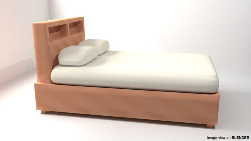 Bed - Base Modello 3D .c4d .max .obj .3ds .fbx .stl .blend 