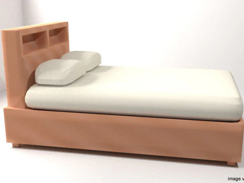 床 - 底座 3D 模型