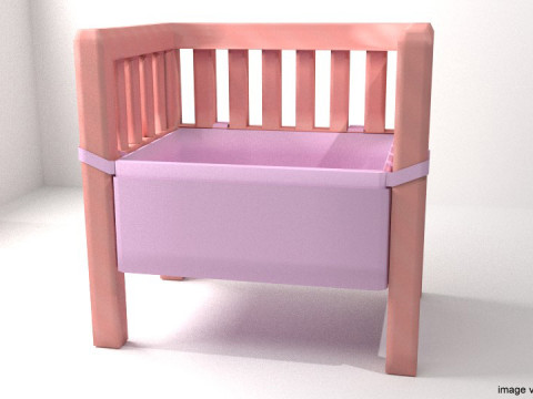 Bed - Bassinet 3Dモデル