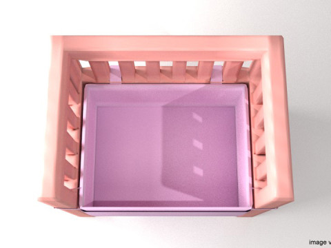 Bed - Bassinet Model 3D