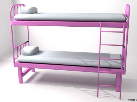 Bed - Bunk Bed 3Dモデル