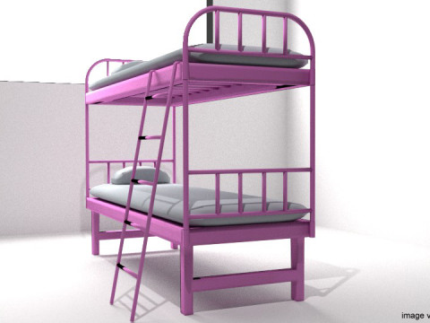 Bed - Bunk Bed 3D मॉडल