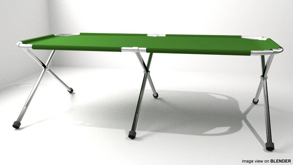 Bed - Campbed 3D Model .c4d .max .obj .3ds .fbx .stl .blend 
