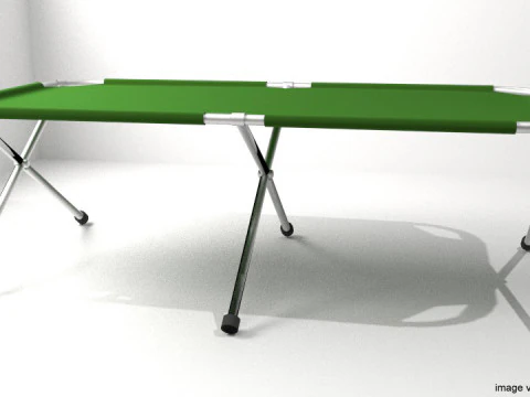 Кровать - Раскладушка 3D Модель