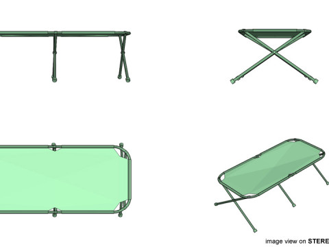 Bed - Campbed 3D Модель