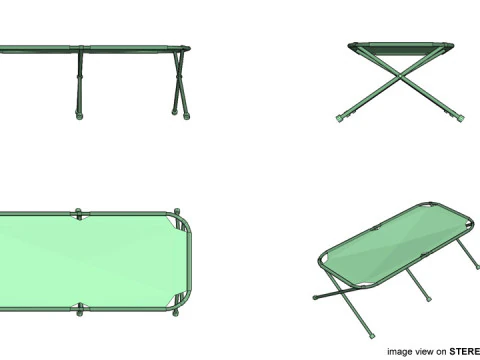 Bed - Campbed 3D Model