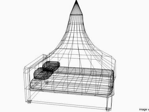 Bed - Canopy Bed 3D मॉडल