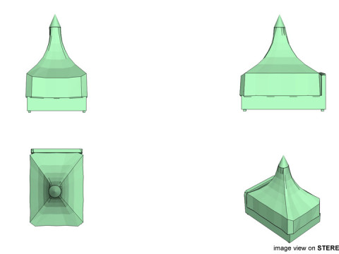 Bed - Canopy Bed 3D मॉडल