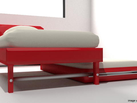 Bed - Trundle Model 3D