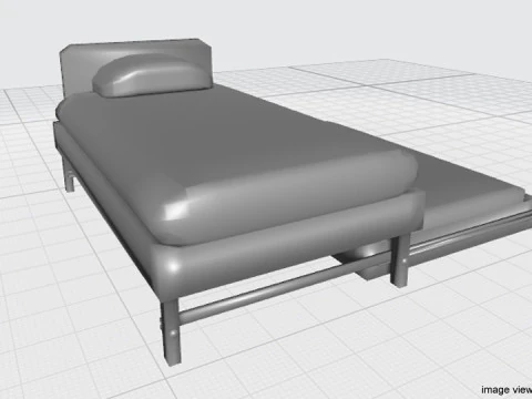 Bed - Trundle 3D Model