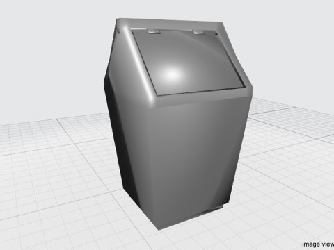 Household Cleaning Tool - Dustbin Model 3D