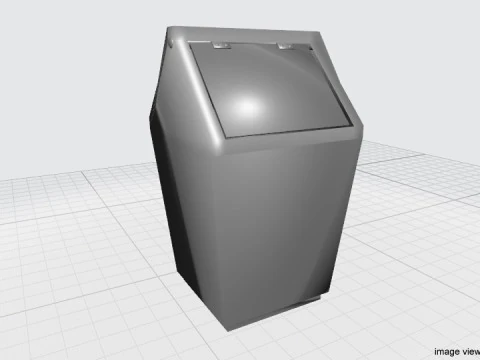 Household Cleaning Tool - Dustbin 3D Model
