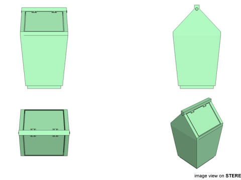 Household Cleaning Tool - Dustbin Model 3D