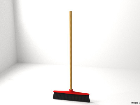 Household Cleaning Tool - Broom 3D Model