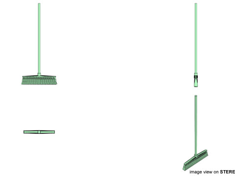 Household Cleaning Tool - Broom 3Dモデル