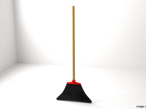 Household Cleaning Tool - Broomstick 3Dモデル