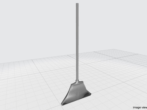 Household Cleaning Tool - Broomstick 3D Model