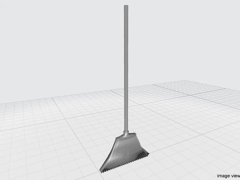 Household Cleaning Tool - Broomstick 3D Model
