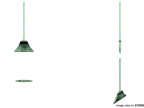 Household Cleaning Tool - Broomstick 3D Model