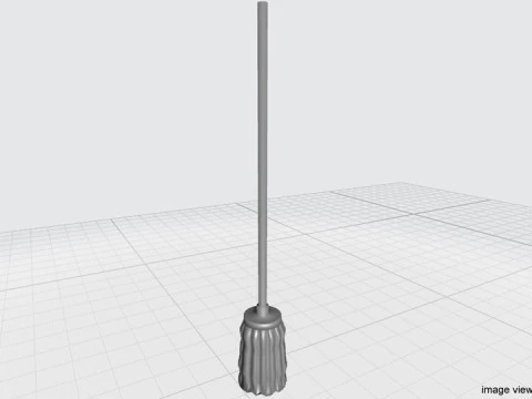 Household Cleaning Tool - Mop 3D Model