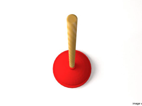 Household Cleaning Tool - Plunger 3D Model