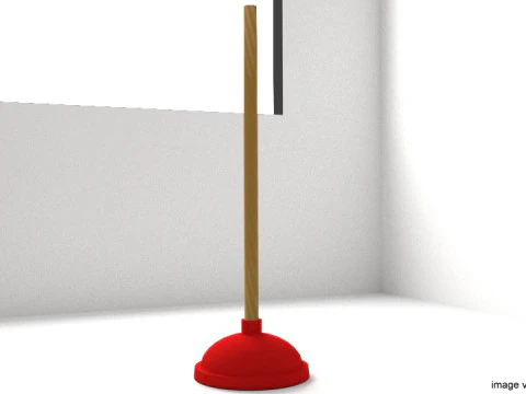 Household Cleaning Tool - Plunger 3D Model