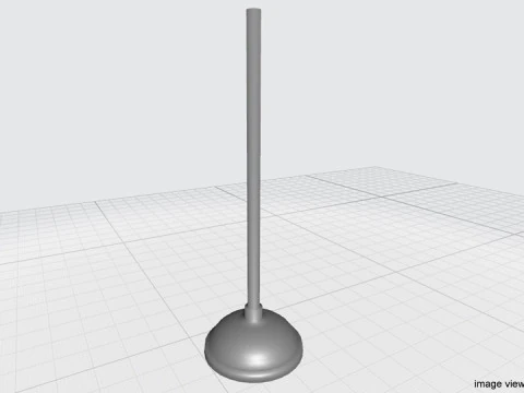 Household Cleaning Tool - Plunger 3D Model