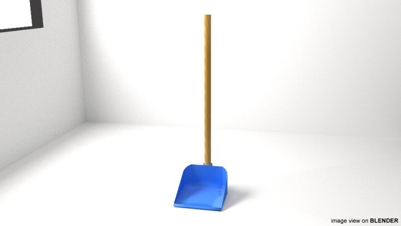 Household Cleaning Tool - Scoop 3D-Modell .c4d .max .obj .3ds .fbx .stl .blend 