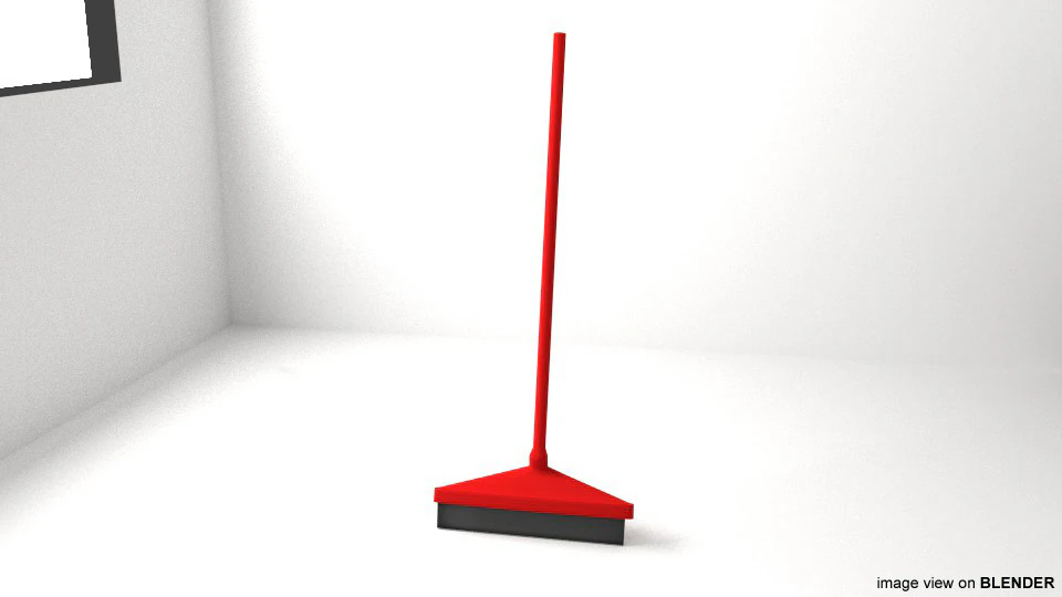 Household Cleaning Tool - Widemop 3D Model .c4d .max .obj .3ds .fbx .stl .blend 