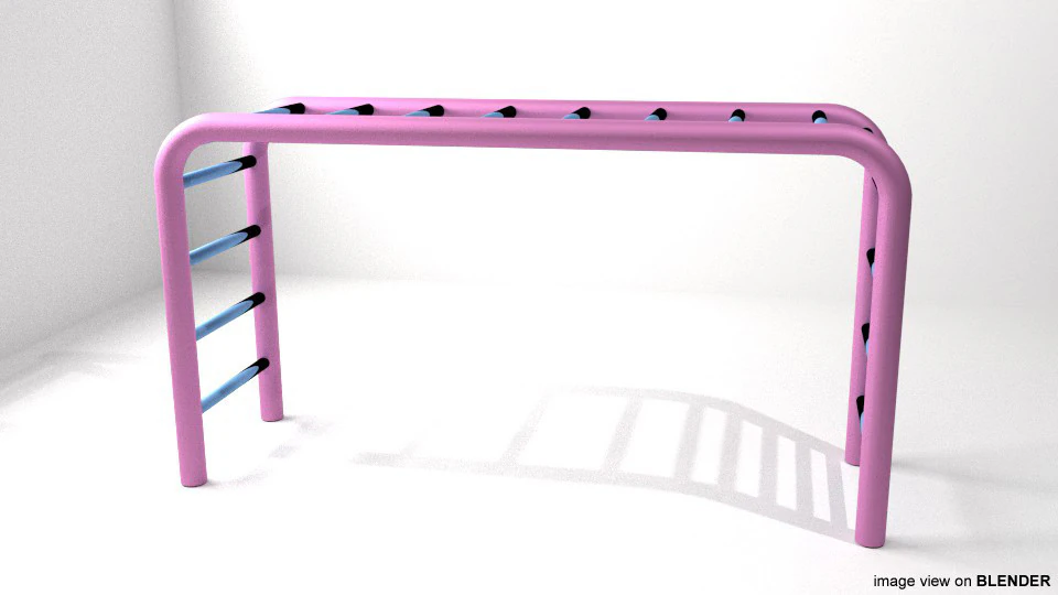 Playground Equipment - Climber 3D Model .c4d .max .obj .3ds .fbx .stl .blend 