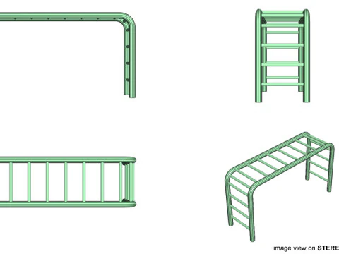 Playground Equipment - Climber 3D Model