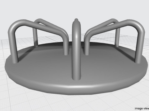 Playground Equipment - Merry Go Round 3D Модель