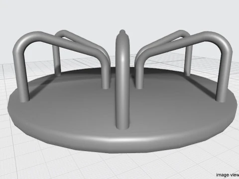 Playground Equipment - Merry Go Round 3D Model