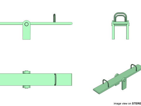Playground Equipment - See-Saw 3D 模型