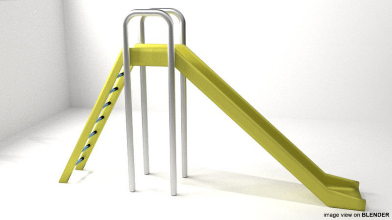 Playground Equipment - Sliding Modello 3D .c4d .max .obj .3ds .fbx .stl .blend 