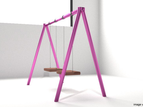 Playground Equipment - Swing 3D Model