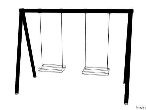 Playground Equipment - Swing 3D Model