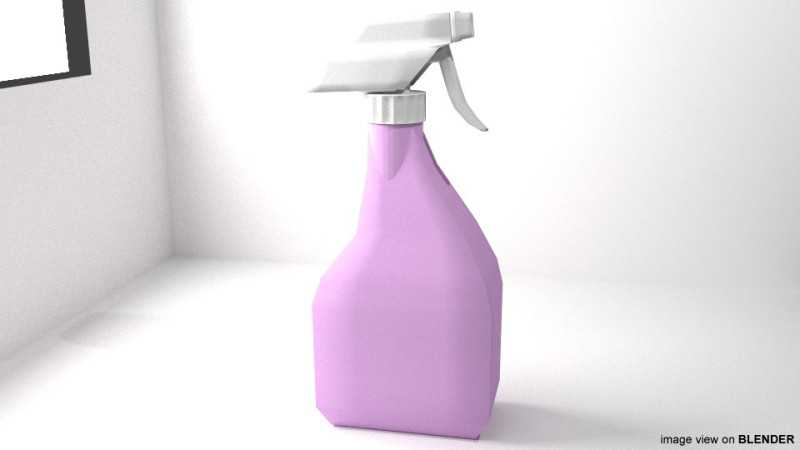 Bottle Spray - Type 1 Modelo 3D .c4d .max .obj .3ds .fbx .stl .blend 