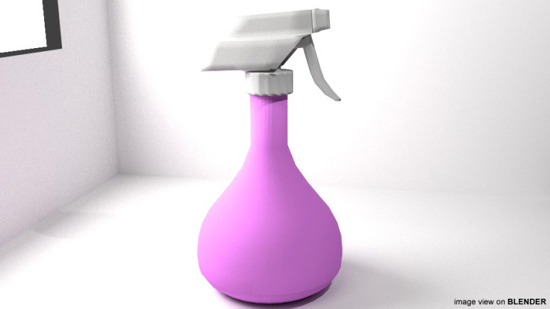 Bottle Spray - Type 3 Model 3D .c4d .max .obj .3ds .fbx .stl .blend