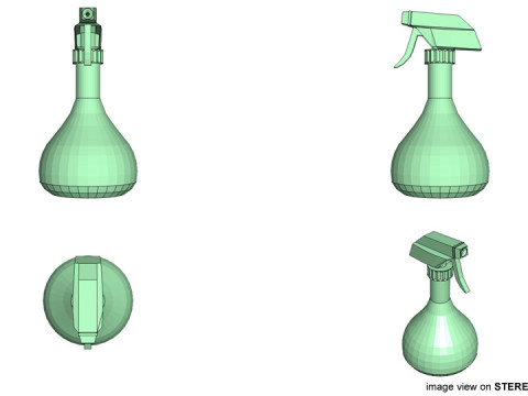 Bottle Spray - Type 3 Model 3D
