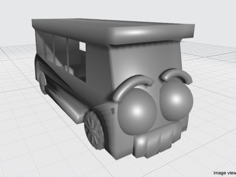 Cartoon Vehicle - Bus Modèle 3D