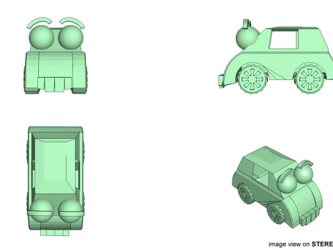 Cartoon Vehicle - Car 3D Model