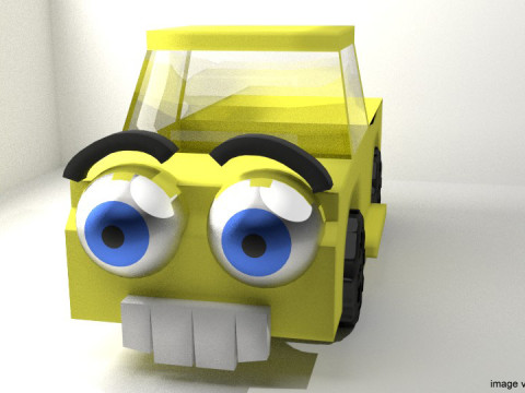 Cartoon Vehicle - Truck 3D Model