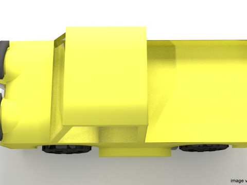 Cartoon Vehicle - Truck 3D Model