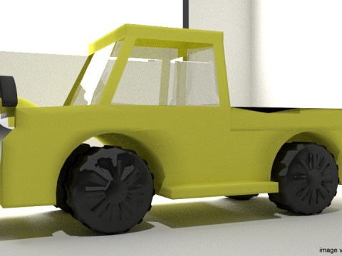 Cartoon Vehicle - Truck 3D Model