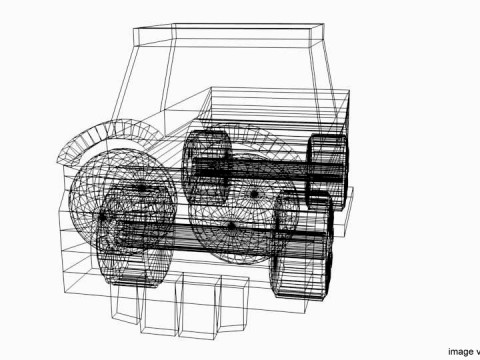 Cartoon Vehicle - Truck 3D Model
